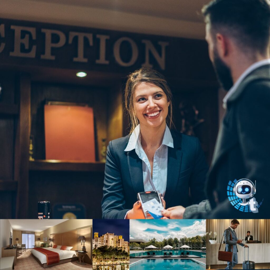 Hotel Receptionisting mit Gast